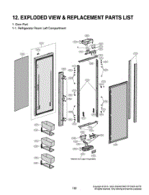 Refrigerator Room Left Compartment parts for Lg Refrigerator GR-617AGPPM from AppliancePartsPros.com