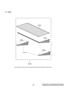 Shelf parts for Lg Refrigerator GR-617AGPPM from AppliancePartsPros.com