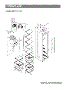 Freezer Compartment parts for Lg Refrigerator GR-726SGSCM from AppliancePartsPros.com