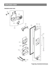 Freezer Door Part parts for Lg Refrigerator GR-726SGSCM from AppliancePartsPros.com