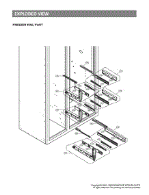 Freezer Rail Part parts for Lg Refrigerator GR-726SGSCM from AppliancePartsPros.com