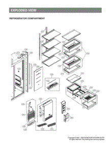 Refrigerator Compartment parts for Lg Refrigerator GR-726SGSCM from AppliancePartsPros.com