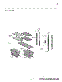 Movable Part parts for Lg Refrigerator GR-825FGPRM from AppliancePartsPros.com