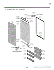 Refrigerator Room Right Compartment parts for Lg Refrigerator GR-825FGPRM from AppliancePartsPros.com