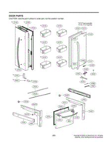 Door Parts parts for Lg Refrigerator GR-B238NSNM from AppliancePartsPros.com