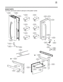 Door Parts parts for Lg Refrigerator GR-B238NSSH from AppliancePartsPros.com