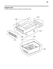 Freezer Parts parts for Lg Refrigerator GR-B238NSSH from AppliancePartsPros.com