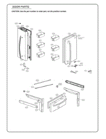 Door Parts parts for Lg Refrigerator GR-B288NSUM from AppliancePartsPros.com