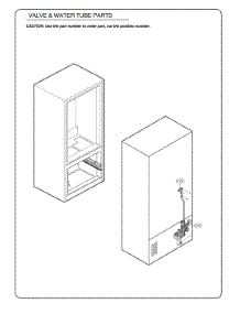 Valve And Water Tube Parts parts for Lg Refrigerator GR-B288NSUM from AppliancePartsPros.com