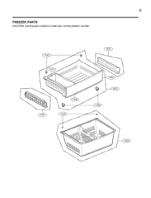 Freezer Parts parts for Lg Refrigerator GR-B298NSSH from AppliancePartsPros.com