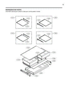 Refrigerator Parts parts for Lg Refrigerator GR-B298NSSH from AppliancePartsPros.com