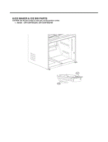 Ice Maker And Ice Bin Parts parts for Lg Refrigerator GR-D34FBGJM from AppliancePartsPros.com