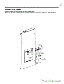 Dispenser Parts parts for Lg Refrigerator GR-F298NKSH from AppliancePartsPros.com