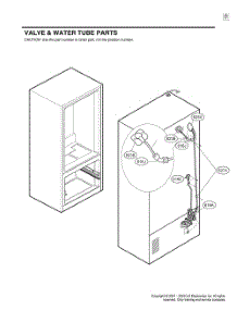 Valve And Water Tube Parts parts for Lg Refrigerator GR-F298NKSH from AppliancePartsPros.com