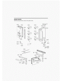 Door Parts parts for Lg Refrigerator GR-F298NSSH from AppliancePartsPros.com