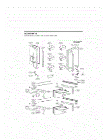 Door Parts parts for Lg Refrigerator GR-F29ANKSH from AppliancePartsPros.com