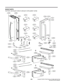 Door Parts parts for Lg Refrigerator GR-G23ANSNM from AppliancePartsPros.com