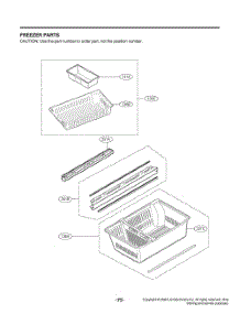 Freezer Parts parts for Lg Refrigerator GR-G23ANSNM from AppliancePartsPros.com