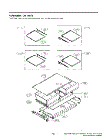 Refrigerator Parts parts for Lg Refrigerator GR-G23ANSNM from AppliancePartsPros.com