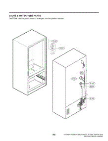 Valve And Water Tube Parts parts for Lg Refrigerator GR-G23ANSNM from AppliancePartsPros.com