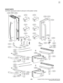 Door Parts parts for Lg Refrigerator GR-G27ANSNM from AppliancePartsPros.com