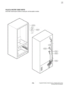 Valve And Water Tube Parts parts for Lg Refrigerator GR-G27ANSNM from AppliancePartsPros.com