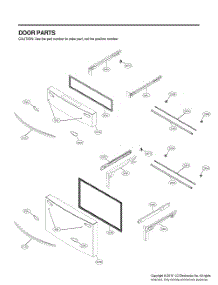 Door Parts 3 parts for Lg Refrigerator GR-J23GMKYM from AppliancePartsPros.com