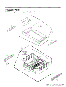 Freezer Parts parts for Lg Refrigerator GR-J23GMKYM from AppliancePartsPros.com