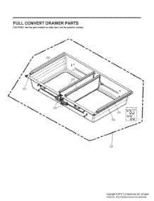 Full Convert Drawer Parts parts for Lg Refrigerator GR-J23GMKYM from AppliancePartsPros.com