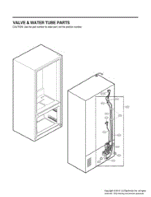 Valve And Water Tube Parts parts for Lg Refrigerator GR-J23GMKYM from AppliancePartsPros.com
