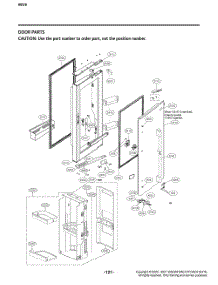 Door Parts 2 parts for Lg Refrigerator GR-J248FSYM from AppliancePartsPros.com