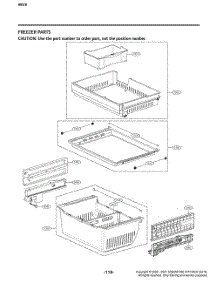 Freezer Parts parts for Lg Refrigerator GR-J248FSYM from AppliancePartsPros.com