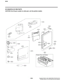 Ice Maker And Ice Bin Parts 1 parts for Lg Refrigerator GR-J248FSYM from AppliancePartsPros.com
