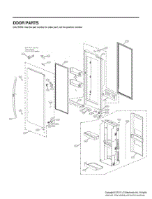 Door Parts 2 parts for Lg Refrigerator GR-J248MKYM from AppliancePartsPros.com