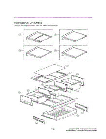 Refrigerator Parts parts for Lg Refrigerator GR-J266DSJM from AppliancePartsPros.com