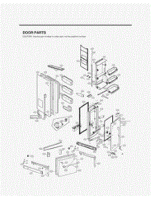 Door Parts parts for Lg Refrigerator GR-J266LSJM from AppliancePartsPros.com