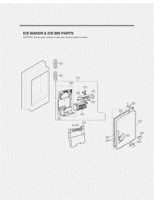Ice Maker And Ice Bin Parts parts for Lg Refrigerator GR-J266LSJM from AppliancePartsPros.com
