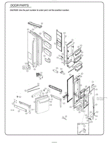 Door Parts parts for Lg Refrigerator GR-J268WSTM from AppliancePartsPros.com