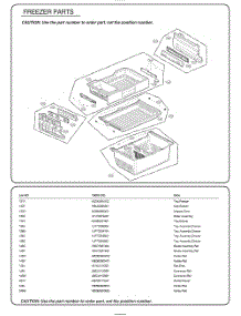 Freezer Parts parts for Lg Refrigerator GR-J268WSTM from AppliancePartsPros.com