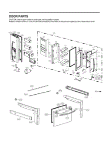 Door Parts parts for Lg Refrigerator GR-J288NKXM from AppliancePartsPros.com