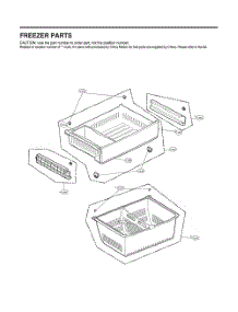 Freezer Parts parts for Lg Refrigerator GR-J288NKXM from AppliancePartsPros.com