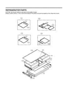 Refrigerator Parts parts for Lg Refrigerator GR-J288NKXM from AppliancePartsPros.com