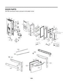 Door Parts parts for Lg Refrigerator GR-J288NMXM from AppliancePartsPros.com