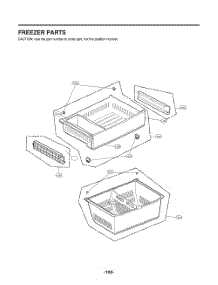 Freezer Parts parts for Lg Refrigerator GR-J288NMXM from AppliancePartsPros.com