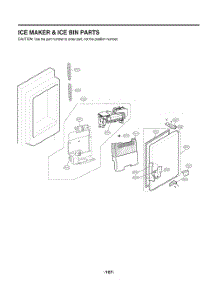 Ice Maker And Ice Bin Parts parts for Lg Refrigerator GR-J288NMXM from AppliancePartsPros.com