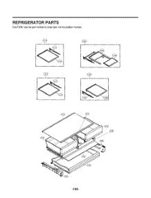 Refrigerator Parts parts for Lg Refrigerator GR-J288NMXM from AppliancePartsPros.com