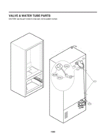 Valve And Water Tube Parts parts for Lg Refrigerator GR-J288NMXM from AppliancePartsPros.com