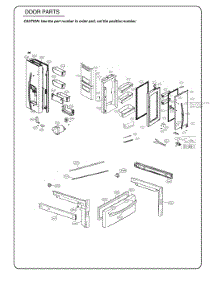 Door Parts parts for Lg Refrigerator GR-J288NSJM from AppliancePartsPros.com