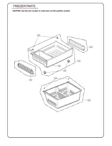 Freezer Parts parts for Lg Refrigerator GR-J288NSJM from AppliancePartsPros.com