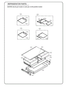 Refrigerator Parts parts for Lg Refrigerator GR-J288NSJM from AppliancePartsPros.com